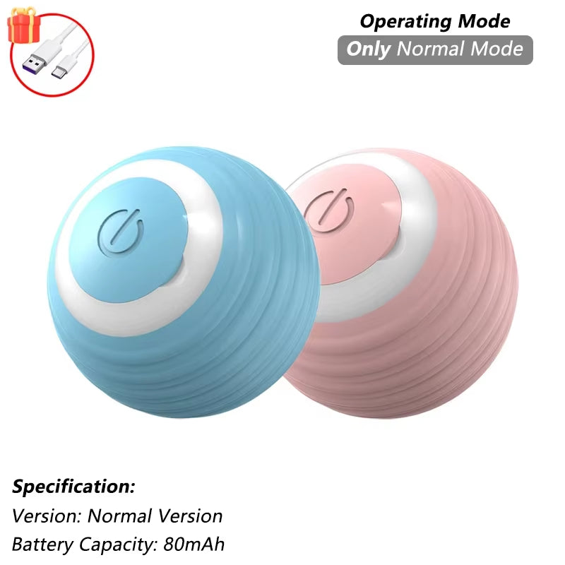 Automatic Interactive Cat Toy Ball with Tail - Rechargeable Smart Pet Plaything
